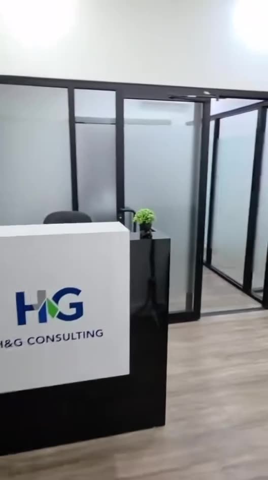 Recepción de la oficina de HG Consulting